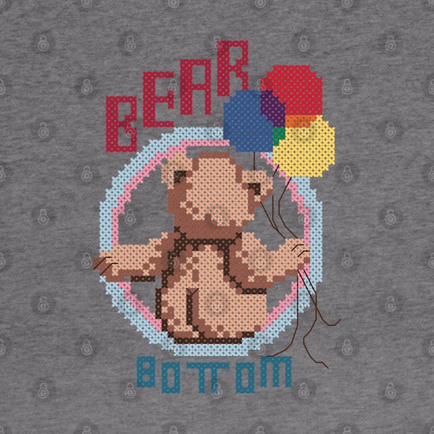 Bear Bottom Cross Stitch by inotyler